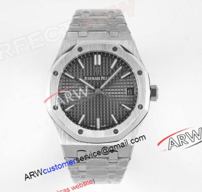 Swiss Clone Audemars Piguet Royal Oak 15500 Grey Dial Watch Stainless Steel 41MM 